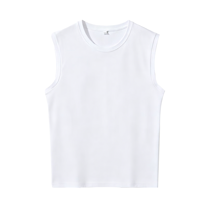 Nanjiren Men's Pure Cotton Vest Summer Outdoor Sports Casual Loose Simple Trendy Sleeveless T-Shirt