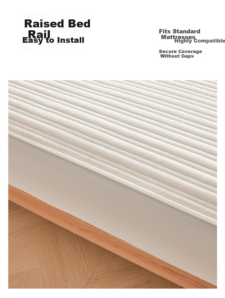 MUJI Pure Cotton Waterproof Fitted Sheet Mattress Protector Full Coverage Anti-Urine Dustproof Cover 1.5x2m 13
