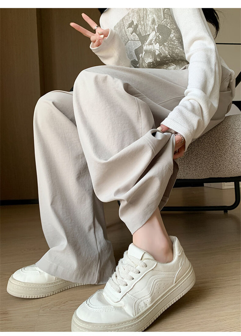 Langsha Japanese Style Yamamoto Pants Women Spring Summer 2026 New High Waist Casual Straight Loose Wide Leg Pants 19