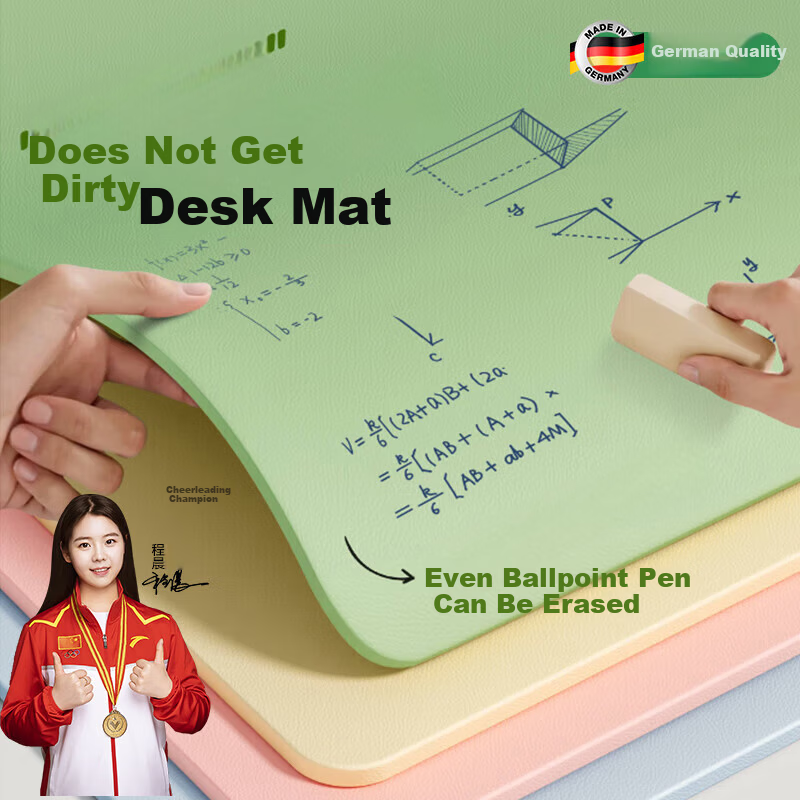 Lange Anti-Stain Eye Protection Eco Silicone Desk Mat Children's Study Writing Desk Pad Primary School Desktop Protector