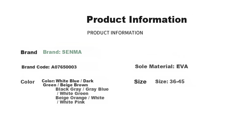 Senma Men's Summer Slippers Soft Sole Outdoor Sports Non-Slip Sandals Dual-Use Black Gray Size 40-41 18
