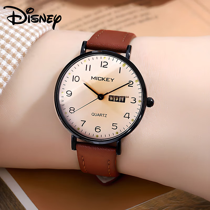 Disney Women's Watch Junior High High School Ladies Niche Light Luxury Quartz New High-Value Silent Student Electronic Watch