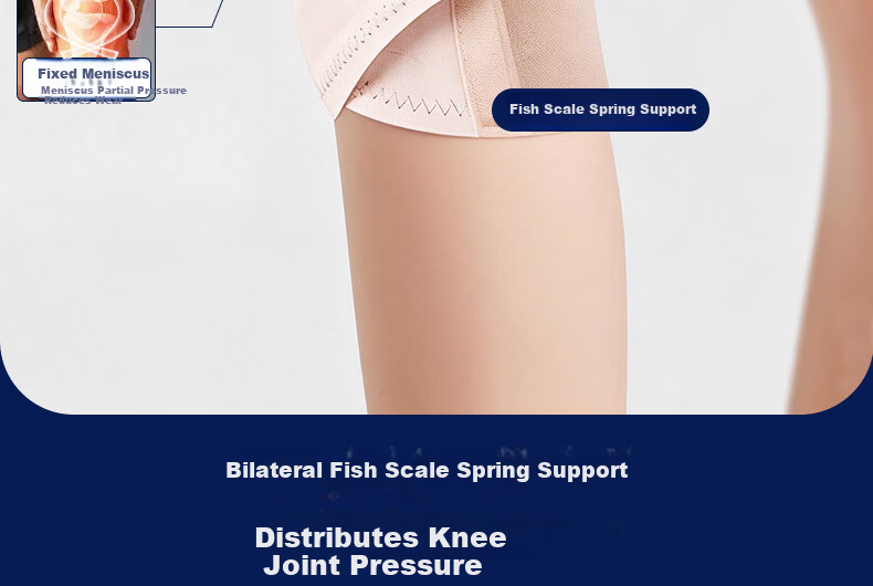 CABANIS Sports Knee Brace for Meniscus Injury Synovitis Medical Effusion Patellar Ligament Joint Pain Running Unisex 4