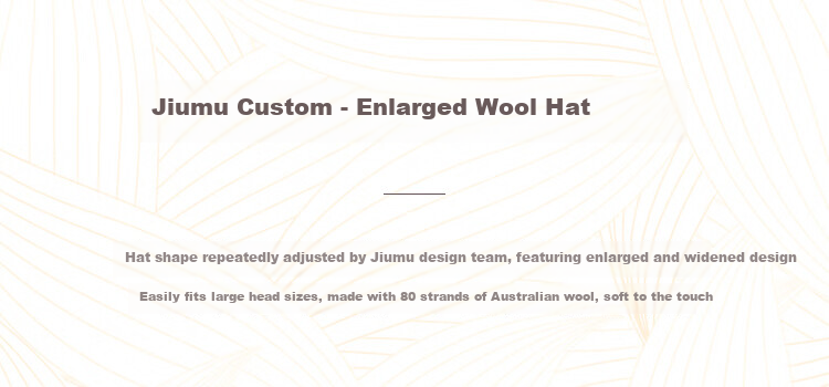 JIUMU Pure Wool Warm Knit Hat, Autumn And Winter Knitted Cap, Slouchy Hat, Cold Cap, Winter Hat, Outdoor Ear Protection, Cold-Resistant Hat for Wome 2