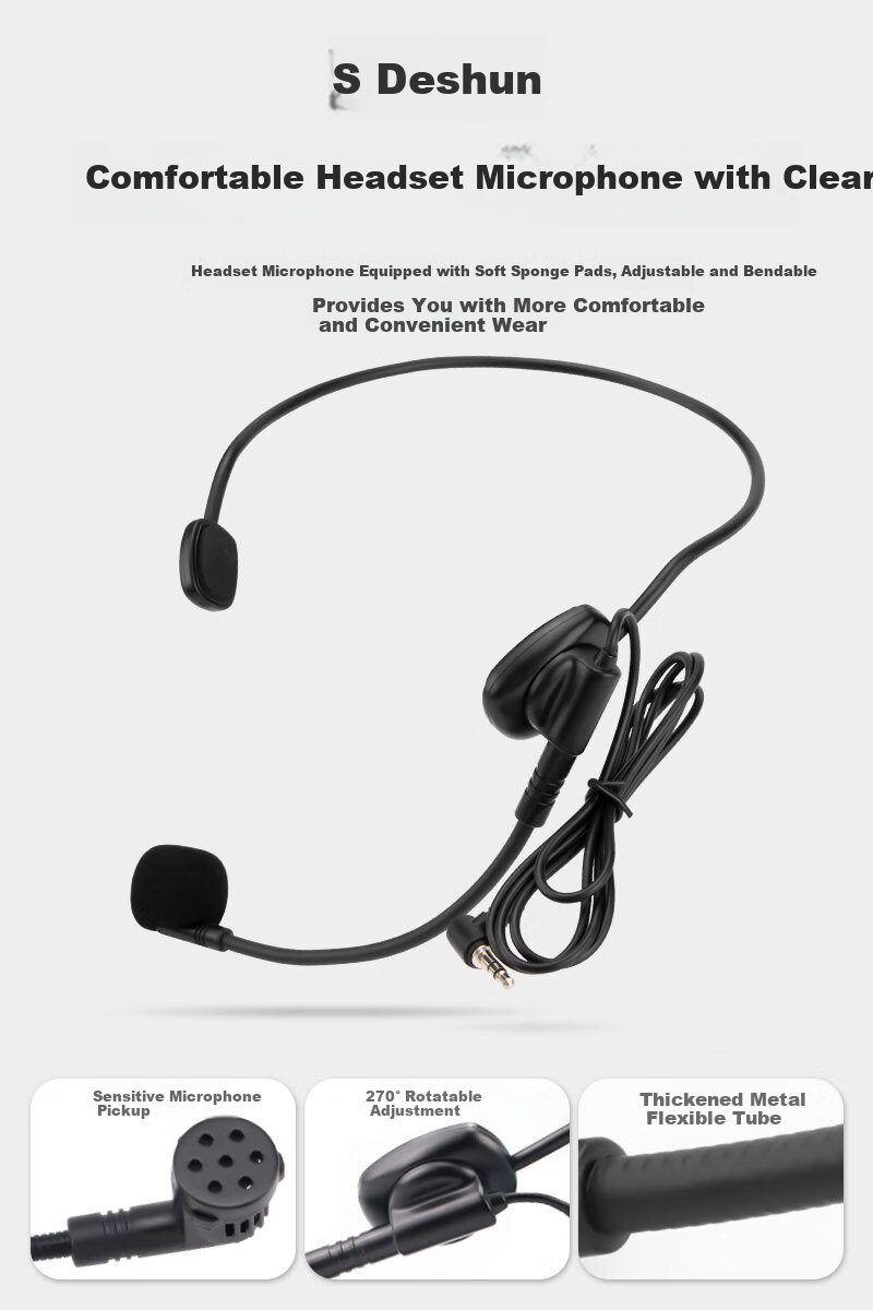 DESHUN Little Bee Voice Amplifier Teacher Lecture Microphone Tour Guide Outdoor Speaker Amplifier 7