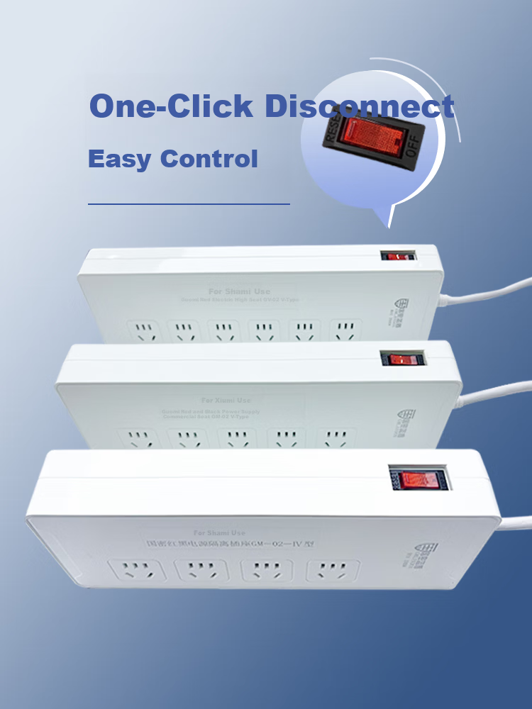 Guomi Blue Shield GM-02 Red Black Power Supply Confidential Isolation Socket Anti-Electromagnetic Wave Information Leakage 5-Position Five-Hole 1.6m 6