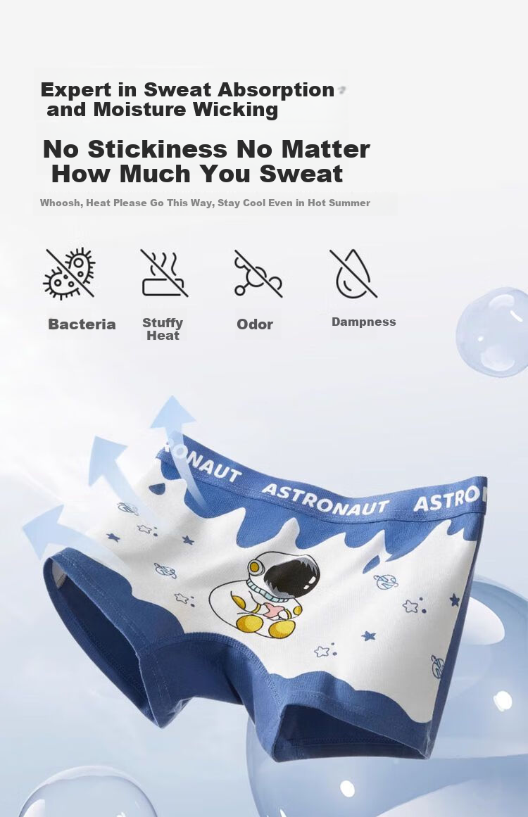 Aibedila Boys' Cotton Boxer Briefs Children's Soft Comfortable Dinosaur Story 5-Pack Size 120 11