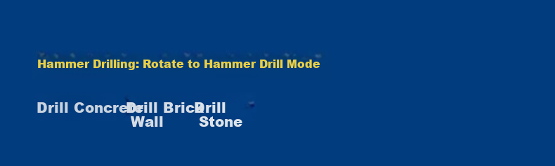Dongcheng 1500W High Power Electric Hammer Drill Dual-Use Variable Speed Z1C-FF-45 Concrete with Safety Clutch 4