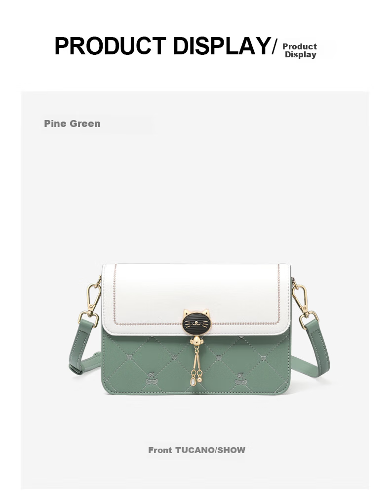 TUCANO Women's Leather Shoulder Bag Crossbody Luxury Colorblock Small Square Bag Mother's Day Birthday Gift 14
