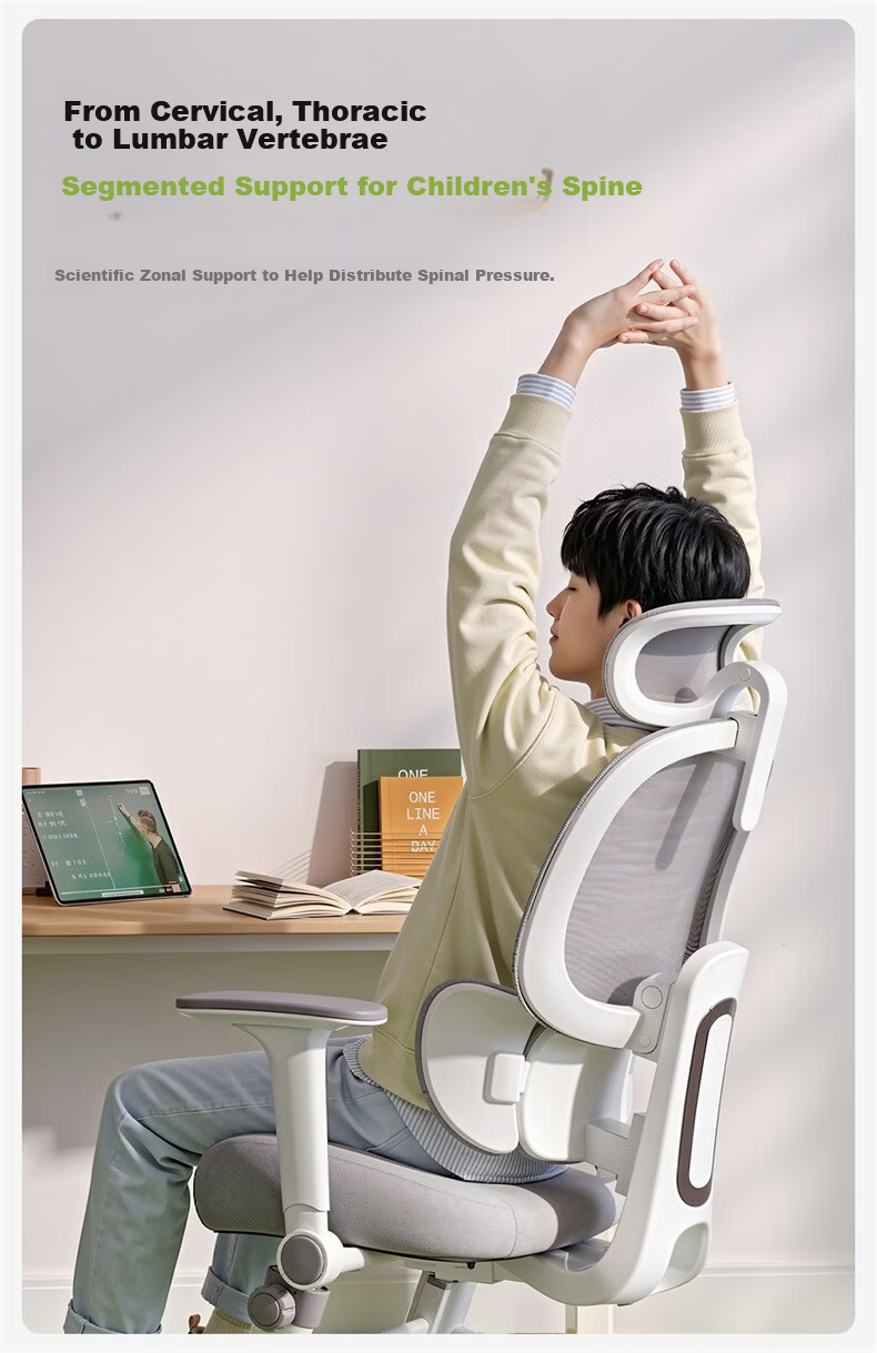 Xige X19ypro Ergonomic Study Chair Desk Chair Computer Chair for High School Students Youth Home Writing Desk Chair 6