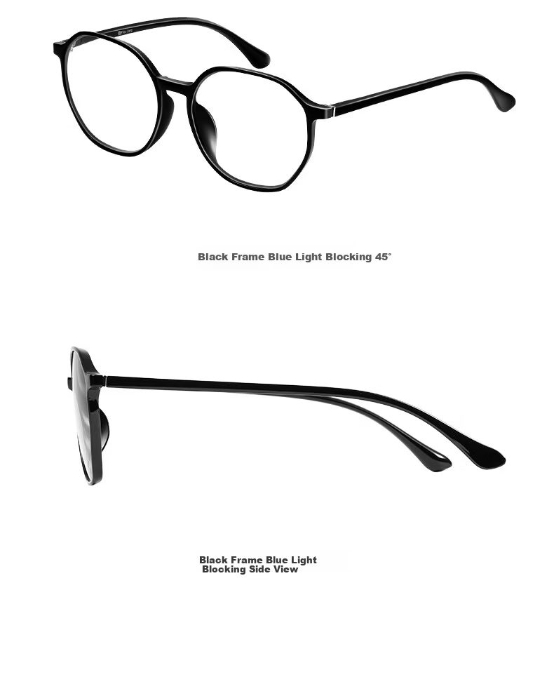 Wujiang Anti-Blue Light Reading Glasses for Men, Imported High-Definition Anti-Blue Light Presbyopic Glasses for Women, Black Frame, 300 Degrees 9