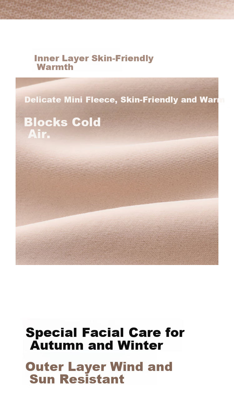 Beneunder Winter Men's Cold-Resistant Warm Mask Cycling Windproof Face Mask Women's Sun Protection High-Quality Fleece Warm Mask 4
