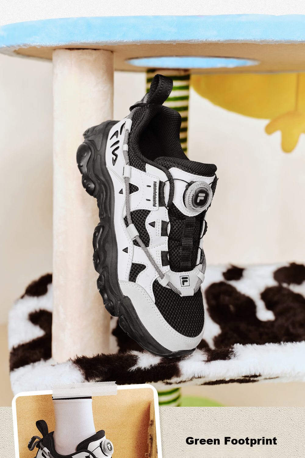 FILA Kids Running Shoes 2026 Summer Boys Girls Youth Sports Cat Claw Sneakers 8