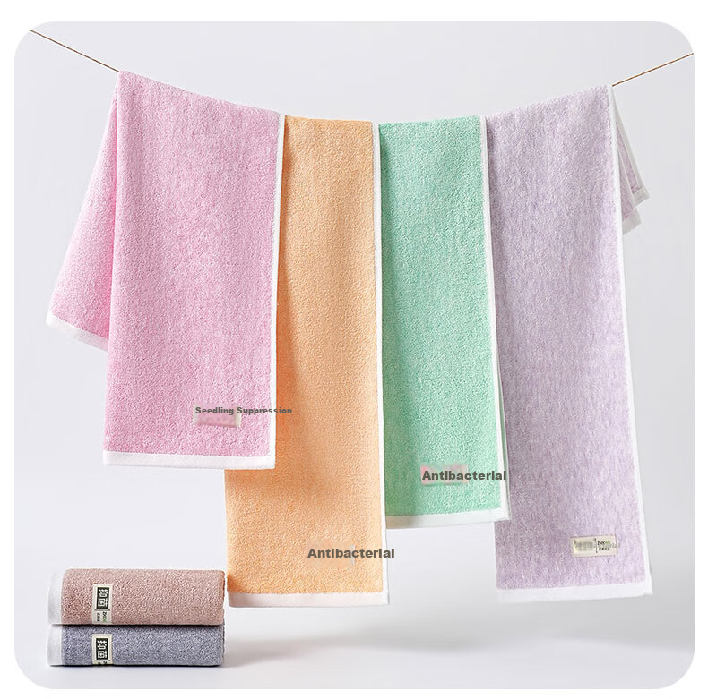 Bamboo 100 Bamboo Fiber Antibacterial Adult Large Towels 3-Pack Absorbent Lint-Free Face Towels 34×70cm 100g Each 11