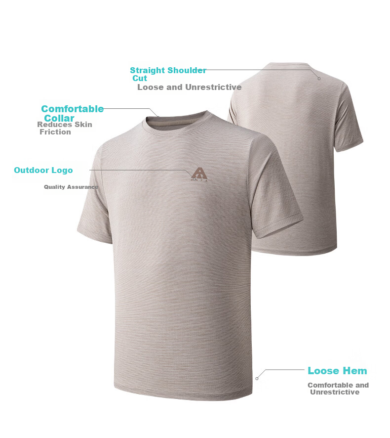 Anta Outdoor Quick-Dry Sports Short Sleeve T-Shirt Men Summer New Solid Color Breathable Trendy Knit Base Layer Top 15