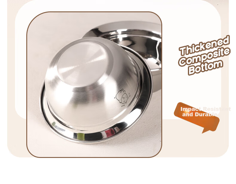 Newair 316 Stainless Steel Children's Bowl Food Grade Baby Household 2026 New Anti-Drop Rice Bowl for Ages 1 to 5 Years 10