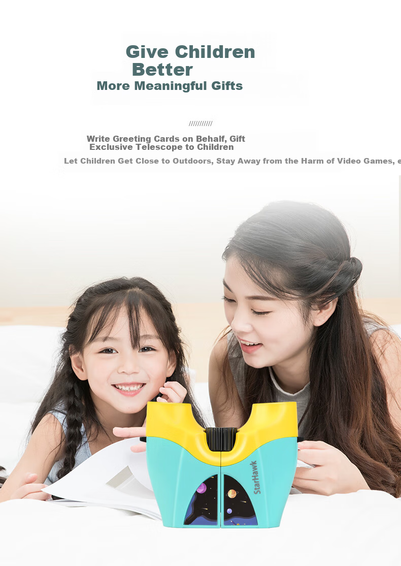 Star Eagle Children's Telescope High-Definition High-Power Military Night Vision 100km Professional Grade Kids Gift Eye-Safe 6