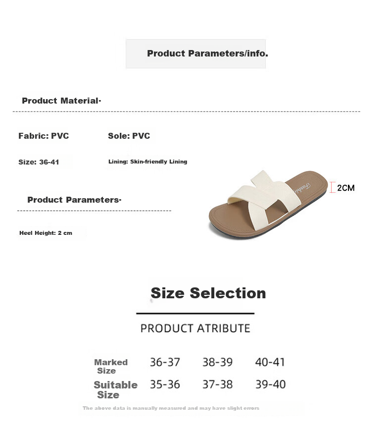 FOOTOPPO Women's Flat Breathable Fashion Sandals Soft Sole Beach Slippers Summer Outdoor Shoes 2