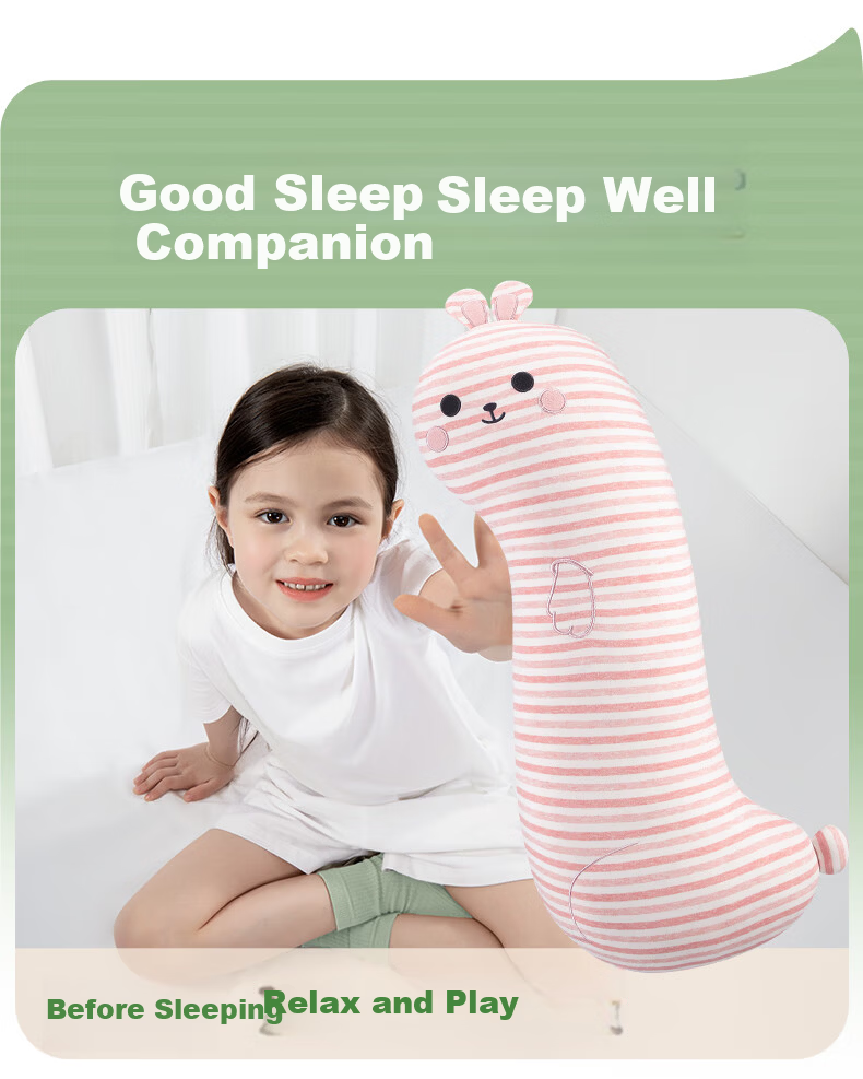 Legua Children's Sleeping Body Pillow Long Smile Rabbit Plush Side Sleep Leg Hug Pillow Kids Gift 12