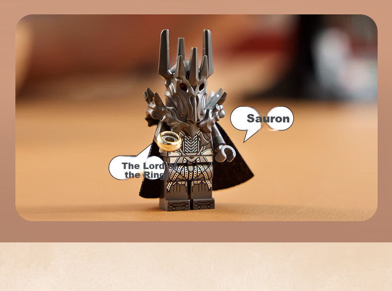LEGO Building Blocks 11373 The Lord of the Rings: Sauron's Helmet Boys Girls Toy Birthday Gift Display Model 8