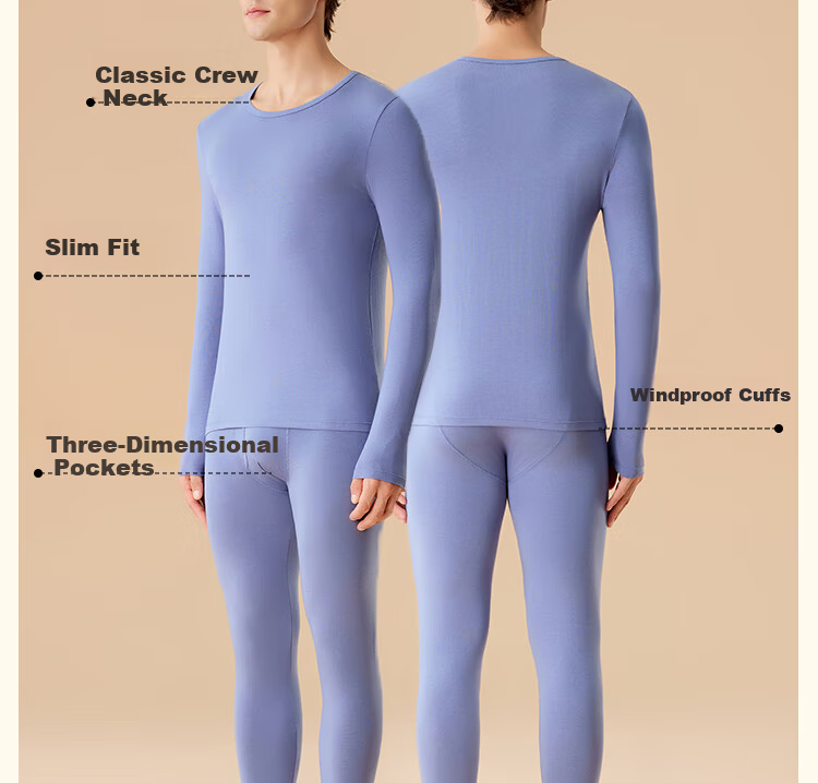 MiiOW Women's Thermal Underwear Set Autumn Winter Basic Warm Long Johns and Top 7