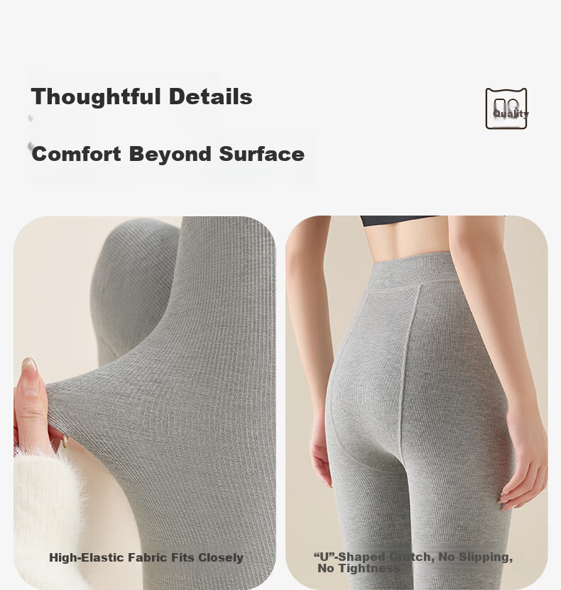 MiiOW Slimming High-Waist Grey Nine-Point Women's Tights Spring Summer Outerwear Pantyhose 5