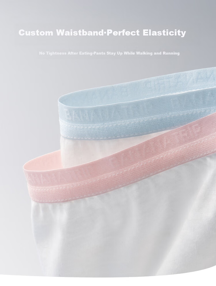 BANANA TRIP 100% Cotton Children's Disposable Antibacterial Boxer Briefs Class A Sterile Individually Packaged Girls 8-Pack XS 14