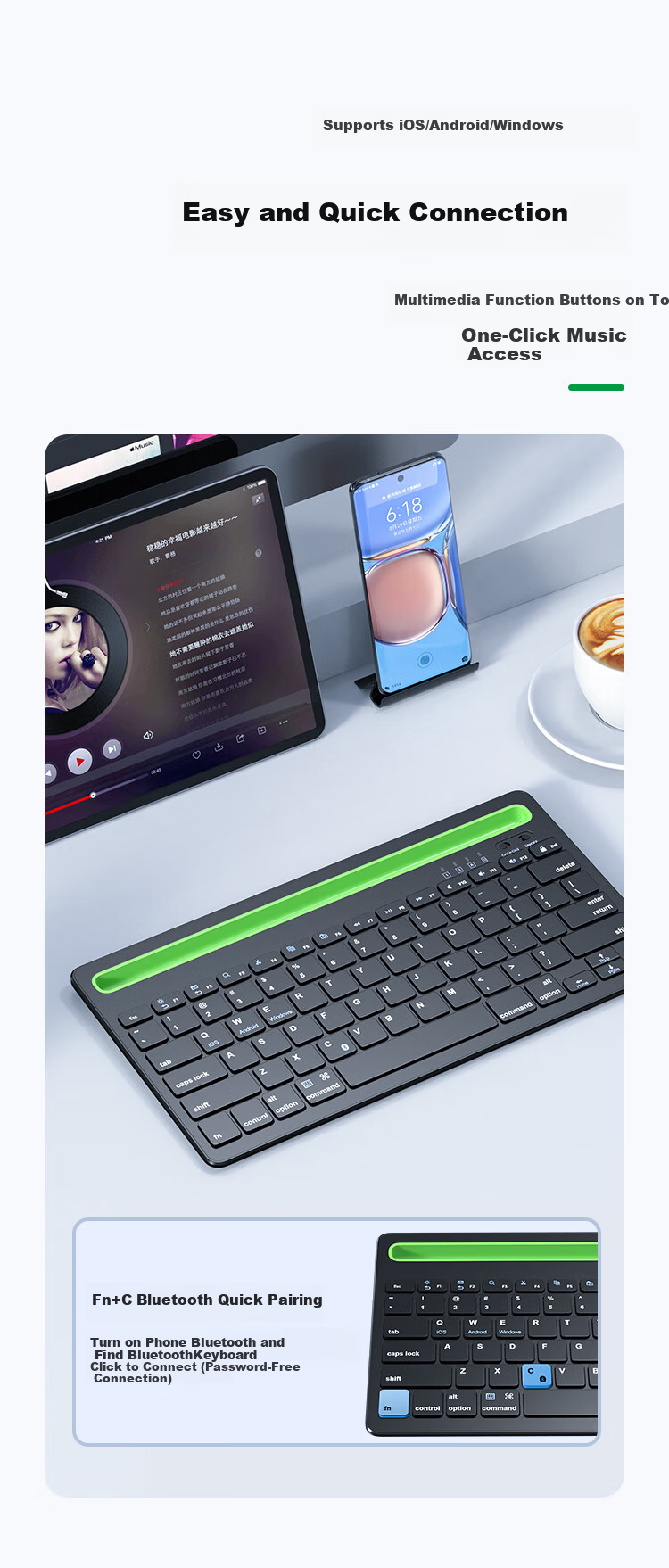 BIAZE Compatible with Honor MagicPad3 Pro 12.3-inch All-in-One Bluetooth Keyboard with Pen Slot Protective Case Upgraded Magic Control Board Front Shell Detachable Folding PB672 5