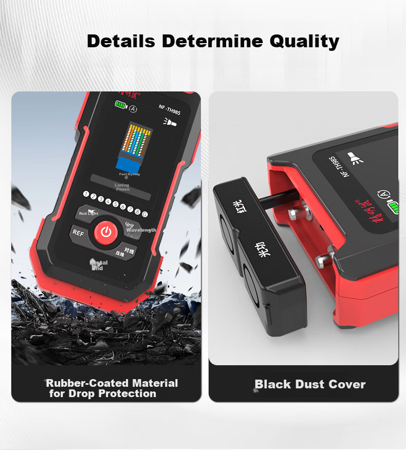 Smart Mouse NF-TH985 Optical Power Meter Red Light All-in-One Network Cable Tester High-Precision Single-Head Network Tester 13