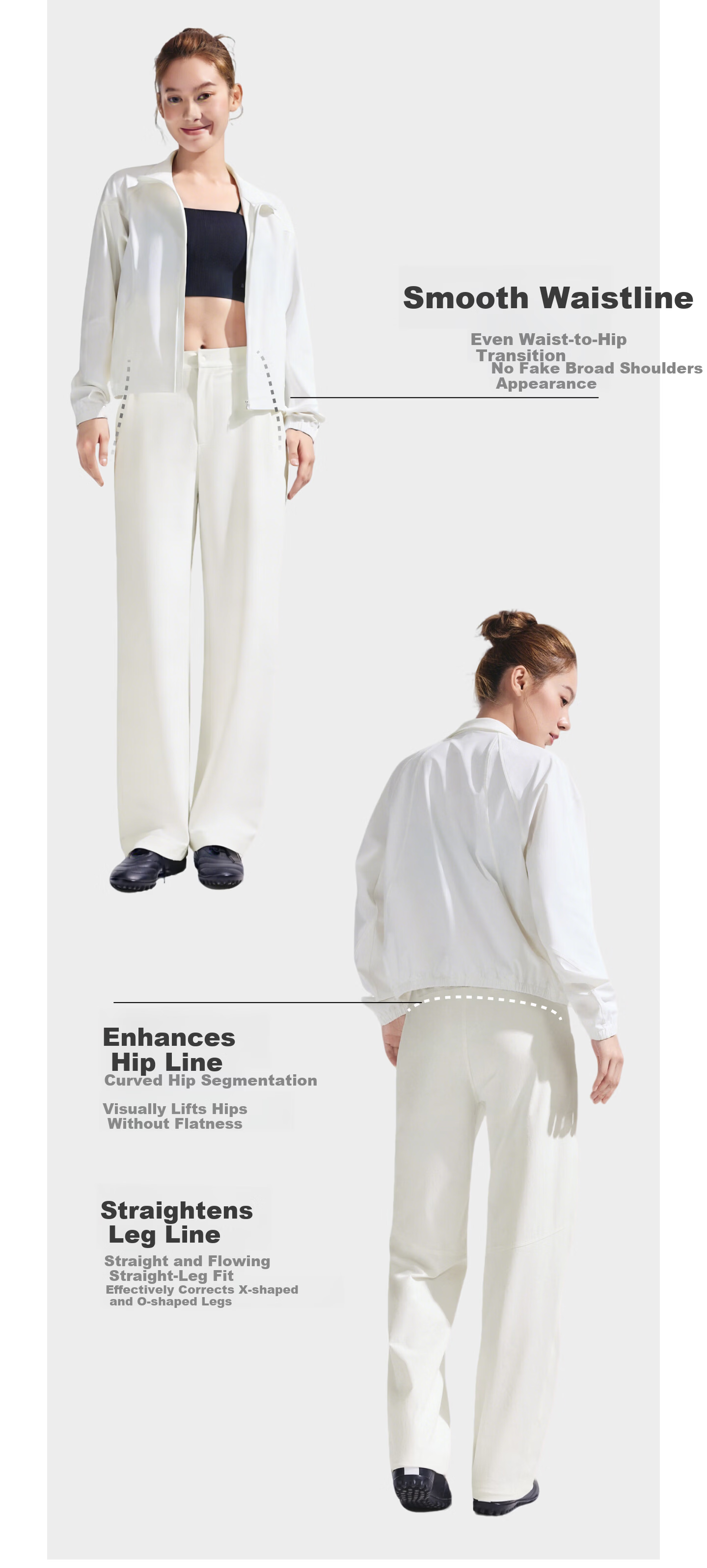Beneunder Quick-Dry Cargo Straight-Leg Pants, Women's Sports Casual Trousers, Commuter Sun Protection Pants DS012, Spring/summer 2026 New Style 18