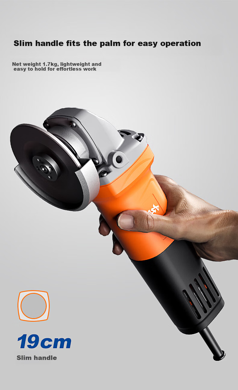 Dongcheng 1010W High Power Multifunctional Angle Grinder Cutting Grinding Polishing Hand Grinder DSM1010-100S 8