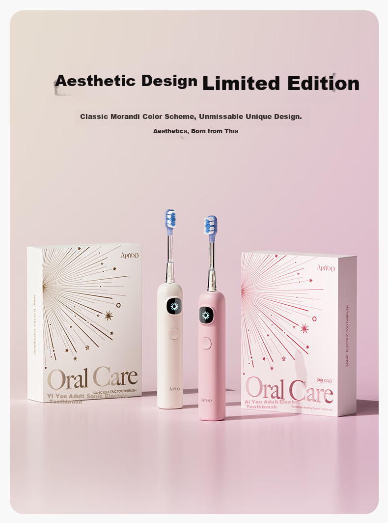 ApiYoo AiYou P9 Pro Adult Sonic and Vibrating Electric Toothbrush Soft Bristles Gum Care Deep Cleaning Adult Couples Students Gift for Boyfriend Girlfriend Birthday Present 6
