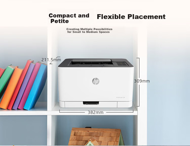 HP 4303dw Color Laser Multifunction Printer All-in-One Red Header Document Print Copy Scan Duplex Network Home Use (4 Toner Cartridges) 3
