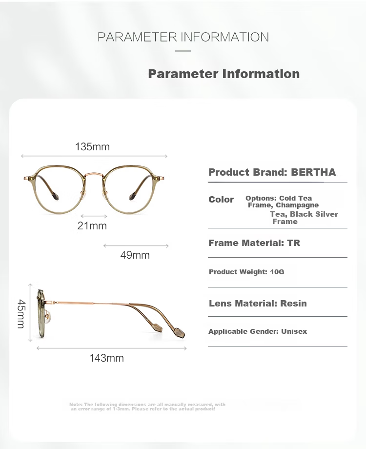 Bertha Stylish HD Blue Light Blocking Auto-Focus Progressive Reading Glasses for Women 17