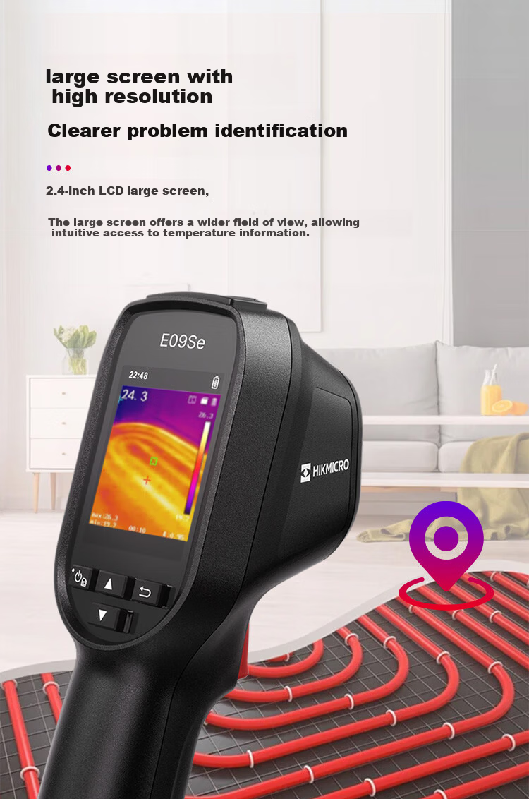 HIKMICRO E09SE Thermal Imaging Camera High-Definition Infrared Thermal Imager Night Vision Industrial Temperature Measurement Floor Heating Leak Detector 9