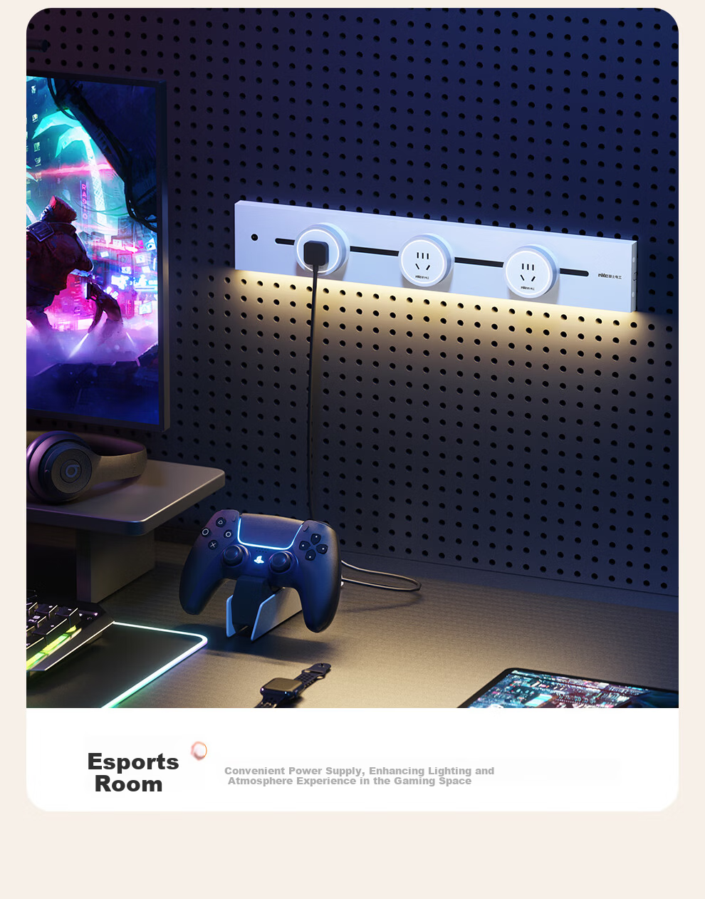 NVCleishidiangong Track Socket, Motion Sensor Light, Movable Surface-Mounted No-Drilling, 750mm+4 Five-Hole, DP12 Series Black 9