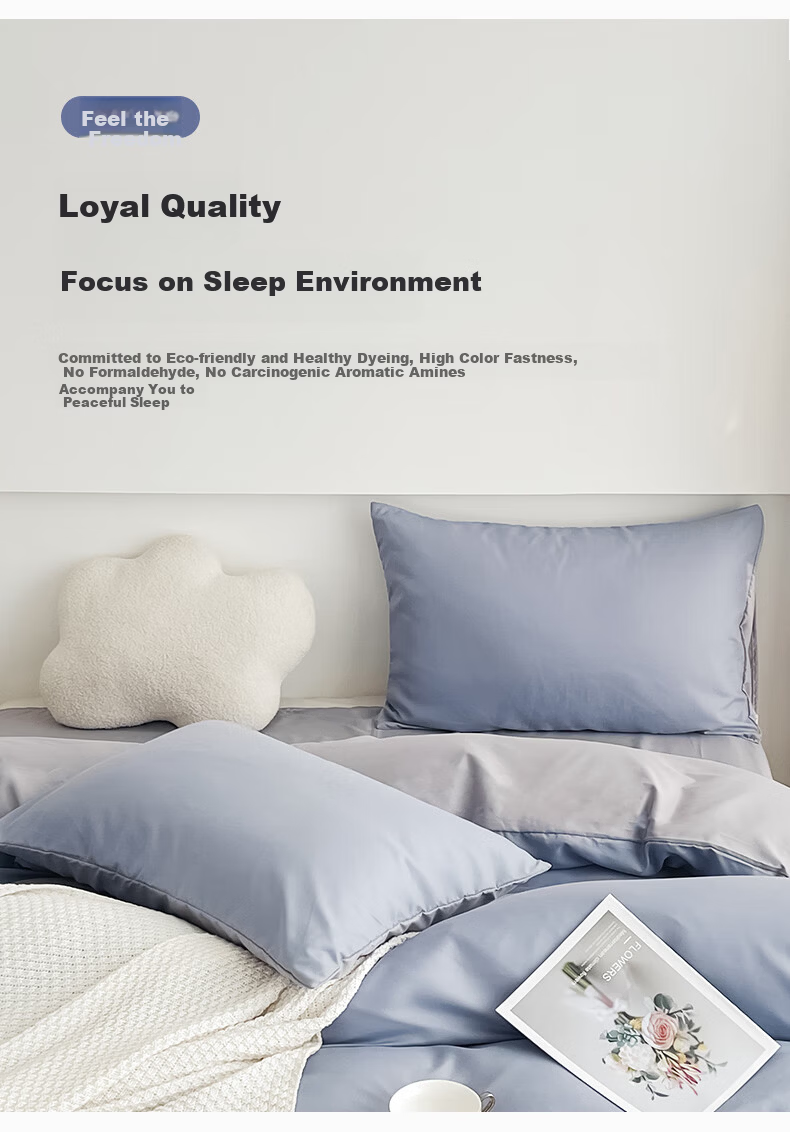 CROWN Pillowcase 48x74cm Pair Cotton Pillow Cover Unisex Oil and Sweat Resistant Pillowcase Single Pillow Core Cover 4