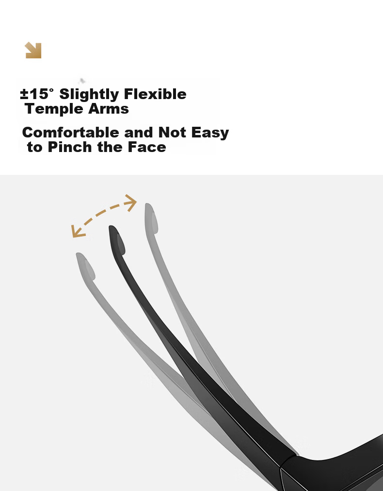 CAPONI Night Vision Driving Sunglasses Clip-On Unisex Photochromic Polarized Sunglasses Clip for Day and Night Use with Prescription Glasses 20