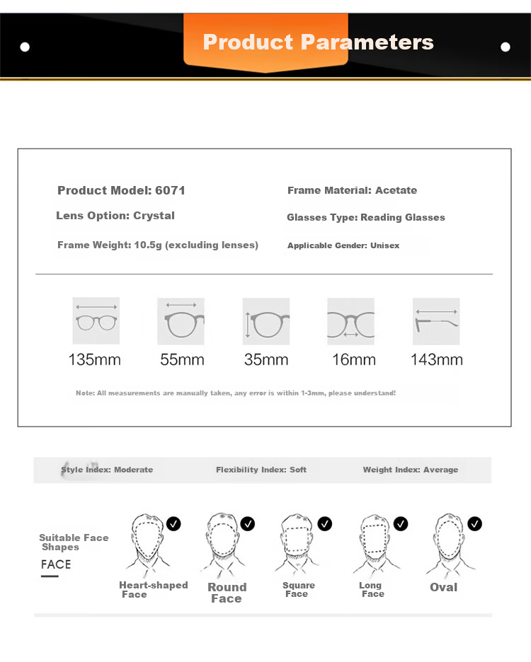 Bertha Natural Crystal Reading Glasses Unisex High-Definition Premium Brand Genuine Middle-Aged and Elderly Donghai Crystal Stone 12