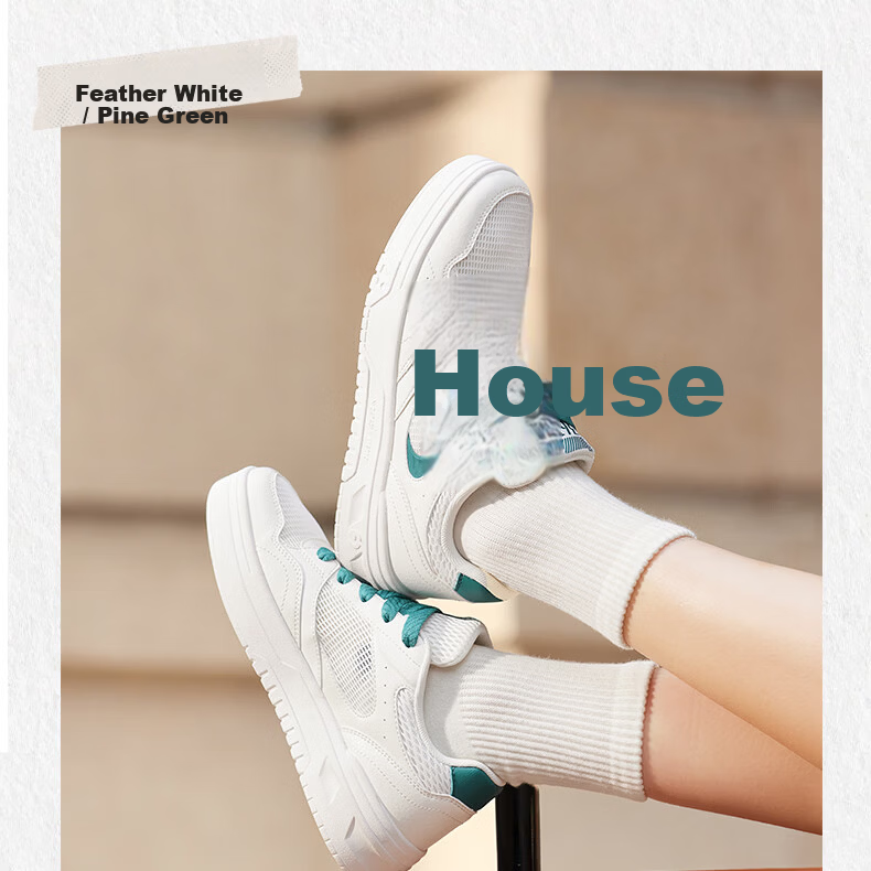 361° Women's Sports Shoes Soda 3 Spring Summer Breathable Retro Thick Sole Casual Sneakers 682616619-4 16
