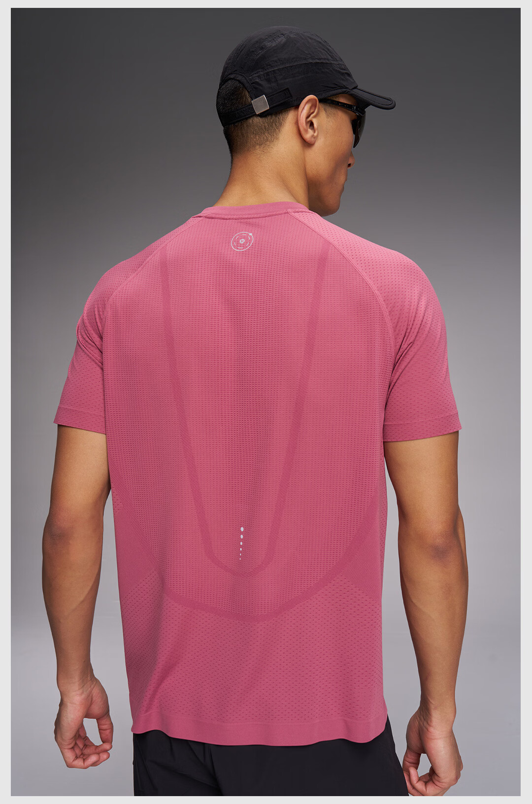 UTO Coolmax Quick-Dry T-Shirt Unisex Sports Short Sleeve Quick-Dry Shirt Pink Grapefruit Orange (Women's) M 15