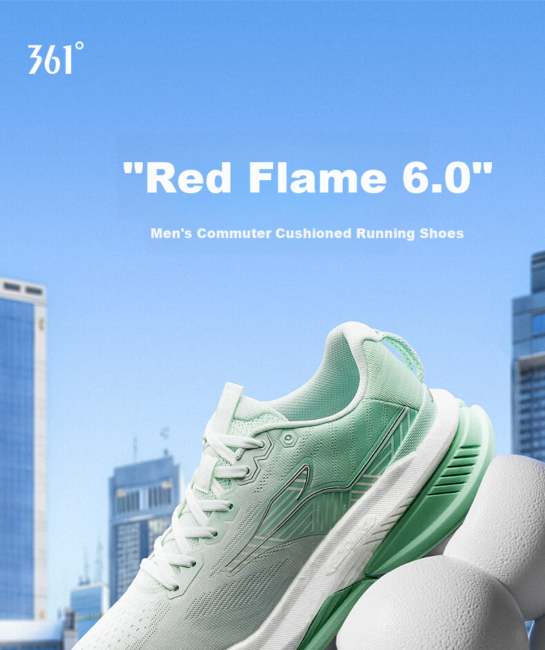 361° Men's Running Shoes Chiyan 6 Spring Summer Breathable Casual Commuter Cushioned Jogging Shoes 672612202-1 1