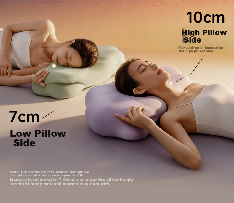 SleepHero Deep Sleep Cloud Pillow Adult Cervical Spine Special 80D Space Memory Foam Low Profile 7/10cm [Gift Box] 7