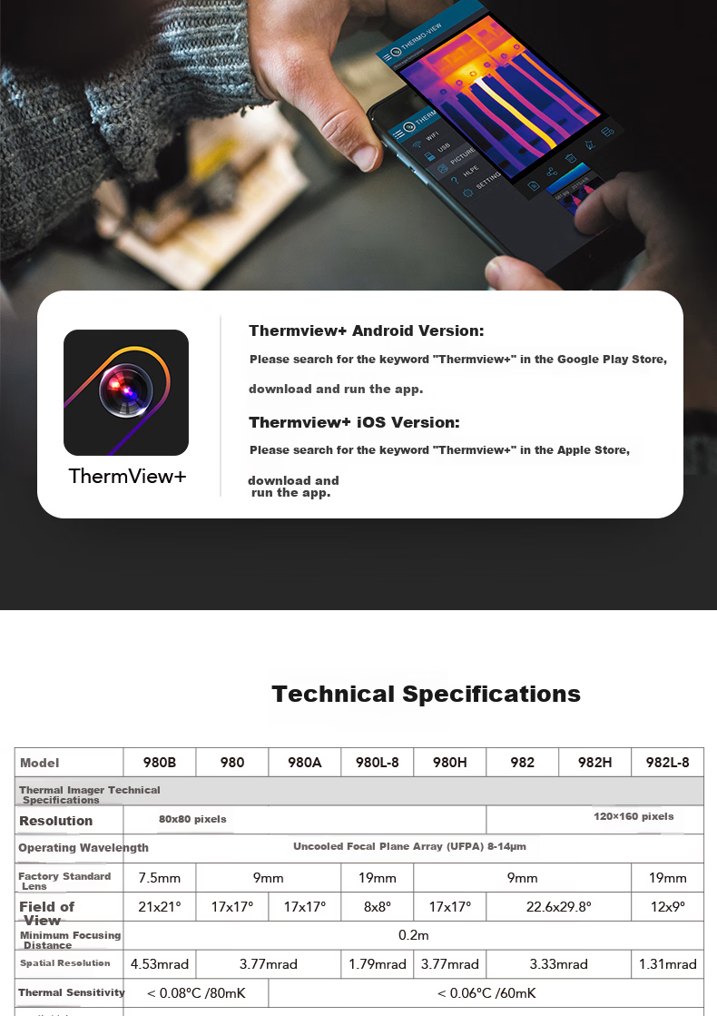 CEM DT-982 High-Definition Infrared Thermal Imager Industrial Thermal Camera Power Line Floor Heating Detection Professional Grade 10