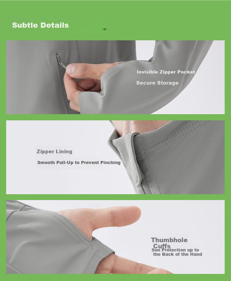 Beneunder Ice Silk Sun Protection Jacket for Men UV Protection Cooling Breathable Outdoor Fishing AL106 25