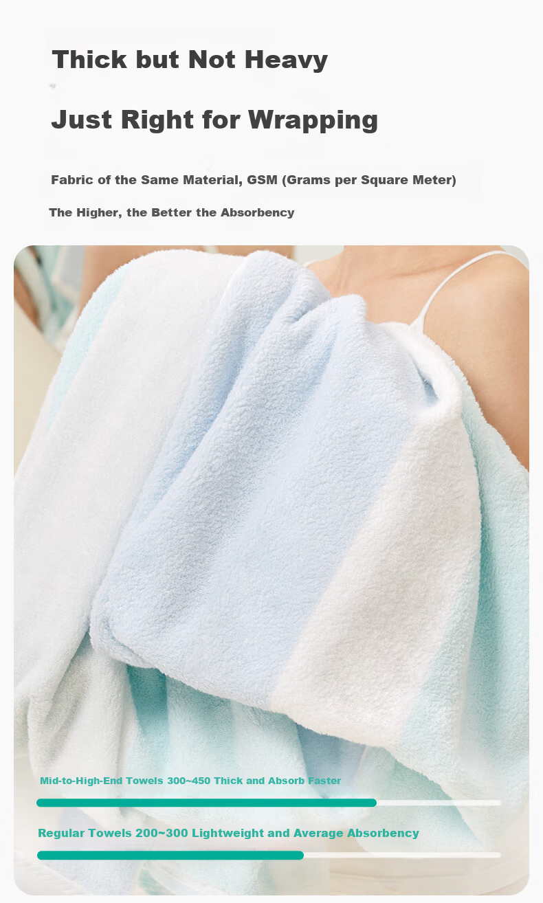 PurCotton Long-Staple Cotton Double-Sided Terry Bath Towel Home Use Pure Cotton Absorbent Soft Quick-Dry Bath Towel Ruomeng Purple 90x150cm 6