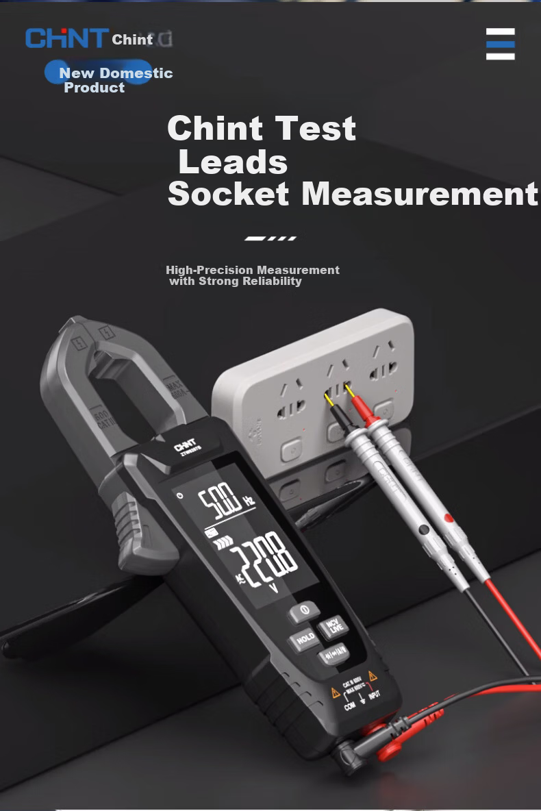 CHNT Universal Multimeter Test Leads Electric Pen Sharp Plug Steel Probe Silicone Wire Frost-Resistant Testing Pen Universal Meter Accessories 7
