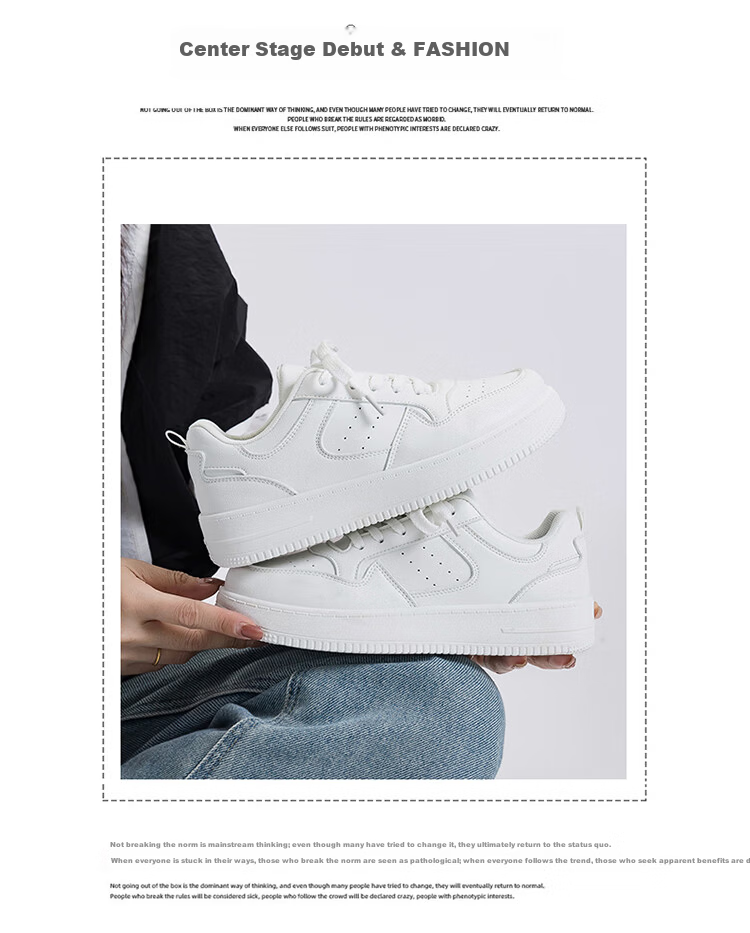 Global 2026 Early Spring Women's Sneakers Trending Ins Style White Simple Breathable Comfortable Fashion Pure White Casual Shoes 1
