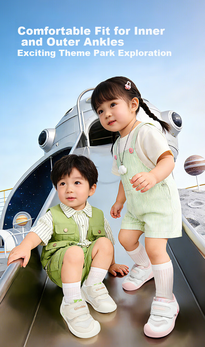 Ginoble Breathable Mesh Shoes Toddler Walking Shoes 2026 Summer Edition 0-1 Year Old Unisex Baby Walking Shoes GB2572 Beige 4