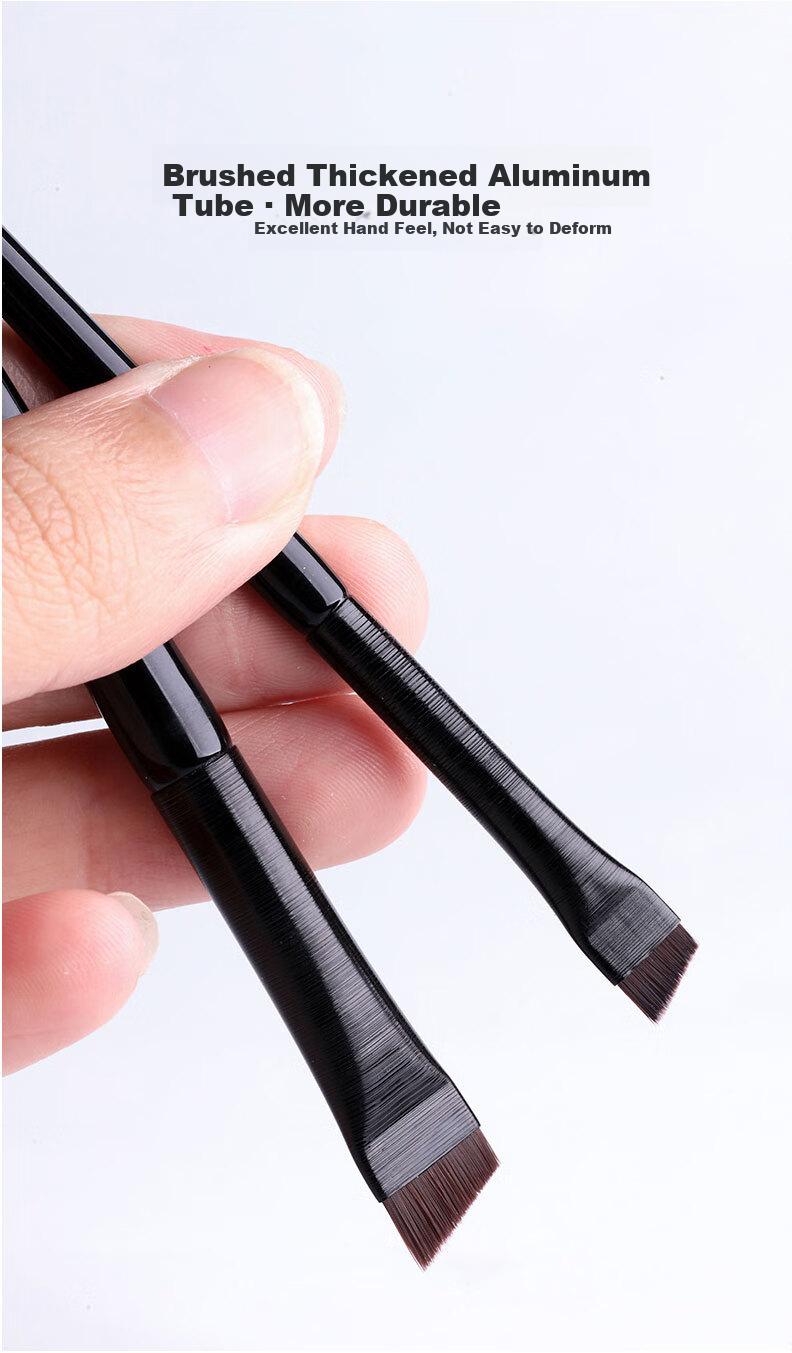 GOOOD GOOOD Wang Feifei Edition (3-Pack) Blade Eyeliner Brush Set - Cangzhou Makeup Brushes A102+A101+A103 Flat Head Angled Eyebrow Brush for Eye, Aegyo Sal, Eyebrow Powder, and Concealer Application 3